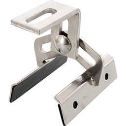 Picture of Stainless steel multi-trapezoidal holder - MTH 5mm, with self-adhesive sealing strip