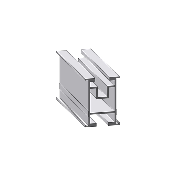 Picture of Outside dimensions: 32x45x6200 mm
1 x Mounting channel for threaded plate M8 
1 x Mounting channel for hammer head screw M8 or M10
Wymiary: 32 x 45 x 6200 mm
1x kanal montazowy pod nakretke mloteczkowa M8
1x kanal montazowy pod srube mloteczkowa M8 lub M1