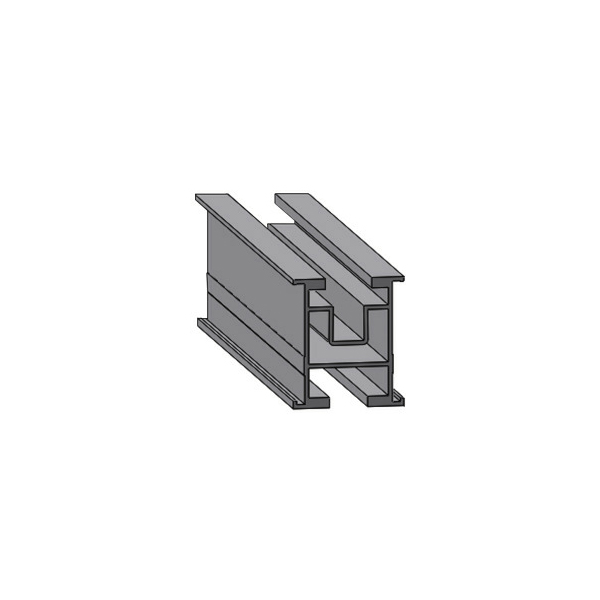Picture of Outside dimensions: 25,3 x 37 mm
1x Mounting channel for threaded plate M8
1x Mounting channel for hammer head screw M8 or M10;  customs tariff number: 76042990
