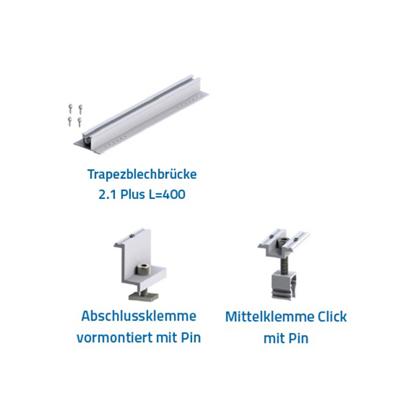 Bild von HLS UK SET TRAPEZ für 18 Module, RH=35mm